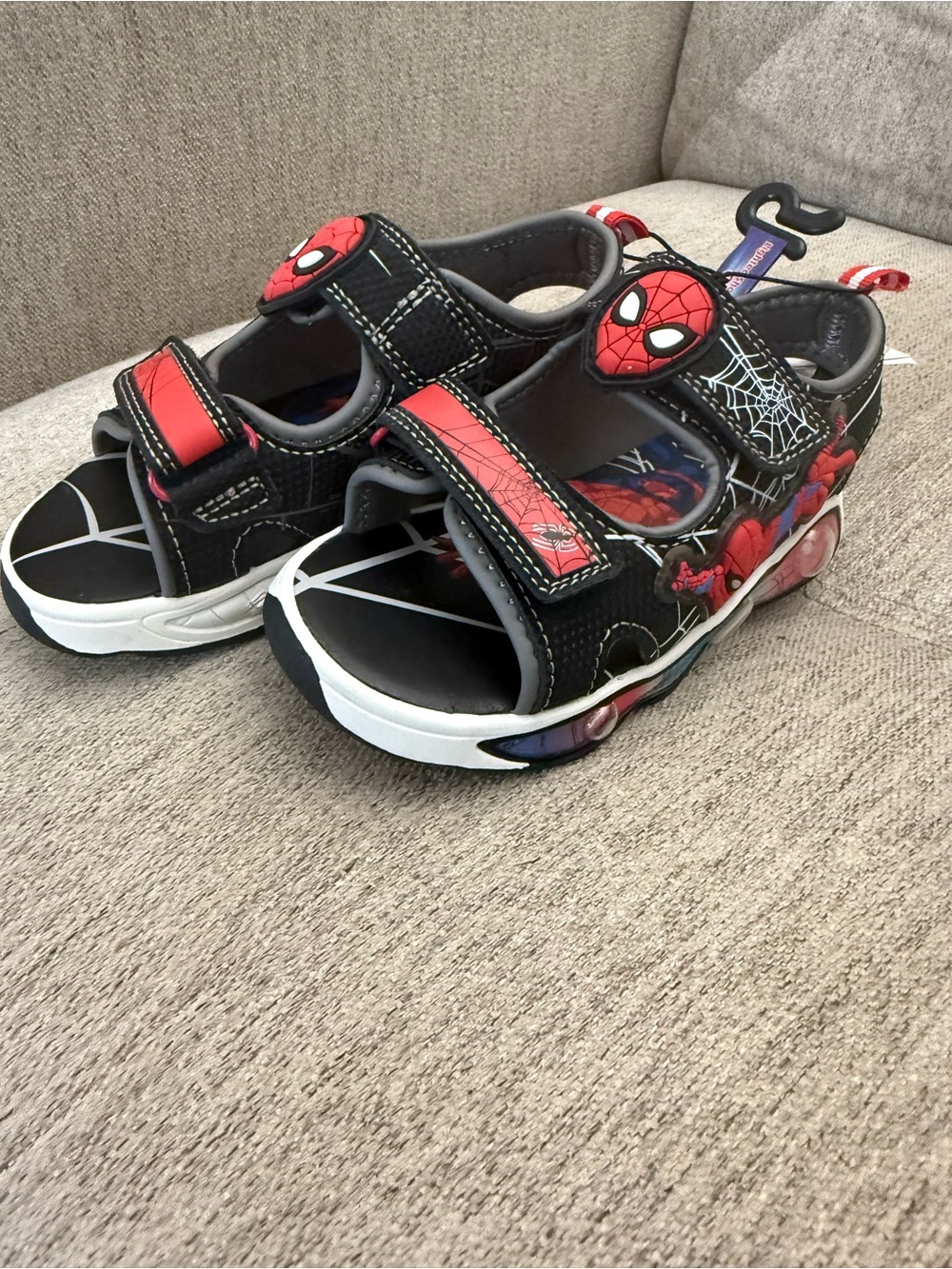 Spider-Man Toddler Boys Light-Up Sandals